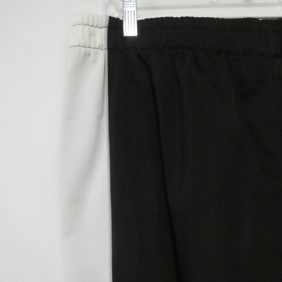 PUMA | large | Black Exercise Pants | Side White and Silver Stripes | Pockets - Picture 10 of 16